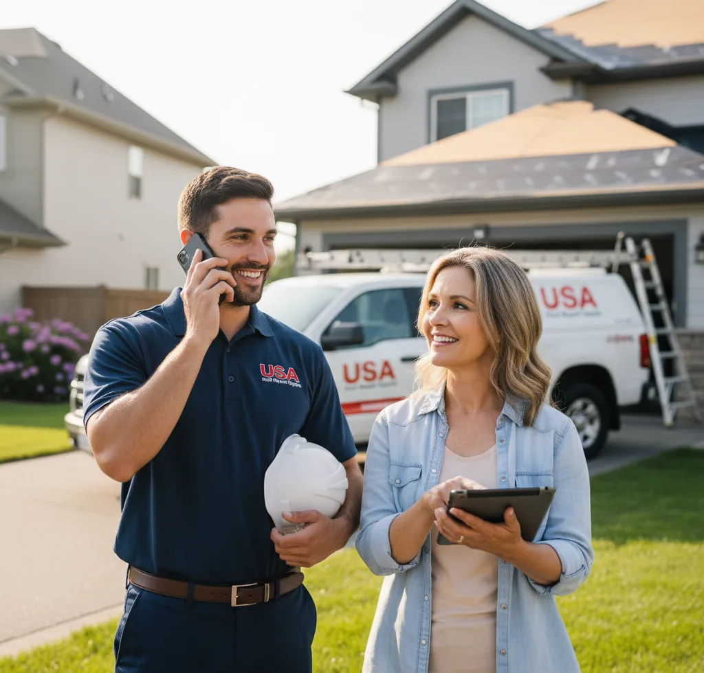 USA Roof Repair Experts customer support in Flippin